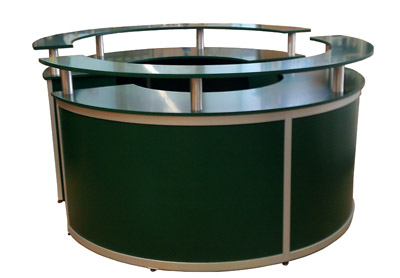 mit Theke Heilbronner Land Halbkreis, Stellwand, Gro�druck, Prospektst�ndern
M�bel und Messezubeh�r mieten.