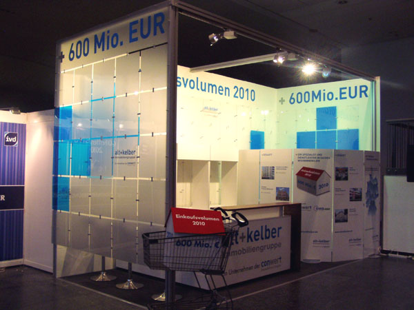 Messestand ca. 2,5m x 5m mit Theke Hirschberg