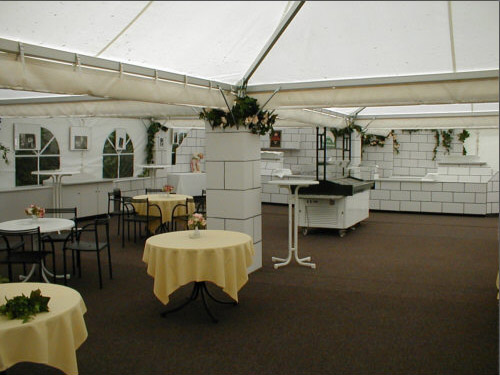 Burg Jagsthausen Dekomauern, Zelt, St�hle, Tische, Bar, K�hltheken uvm.