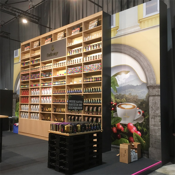 Messestand Dallmayr 2016 ca. 70m� mit Palettenm�beln