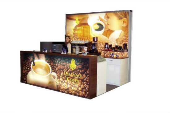 Kaffeebar New York komplett mit Leuchtr�ckwand nach Ihren W�nschen mit Ihrem Logo