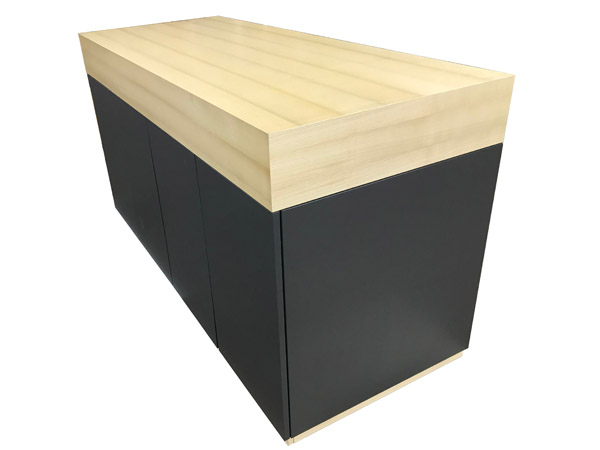 Sideboard Flexibel unterschiedliche Holzelemente Schrankteile Platte