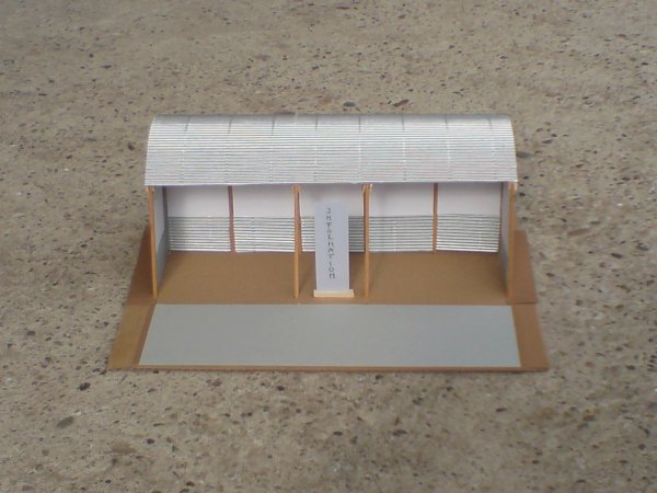 Modell Messestand Station