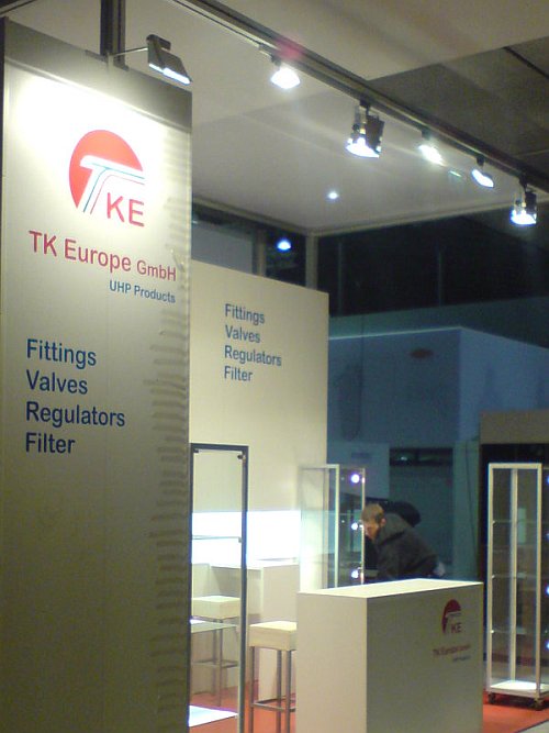 Messestand TKEUROPE 2008
Spanndecke, Theke, St�hle, Vitrinen...