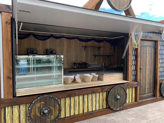 Verkaufscontainer, Container Umbauten, Gastroger�te, Transportservice, D�mmung, Unterkonstruktion